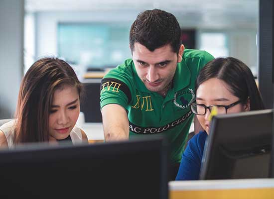 Team building social and content campaign assets